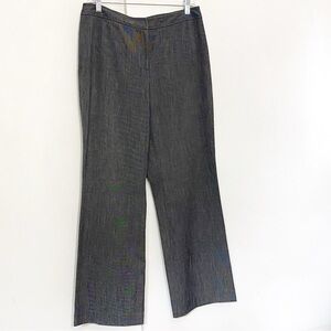 RAFAELLA woven polyester rayon blend wide leg two back pockets dress pants 10P